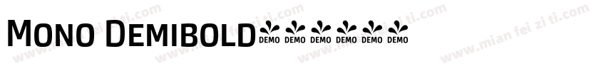 Mono Demibold字体转换